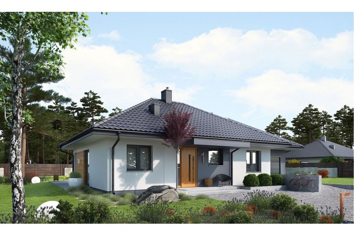 Maison ossature bois kit "MINI 1G1" 88,52 m² 3 chambres + 20,00 m² garage  / RE 2020 / Auto construction
