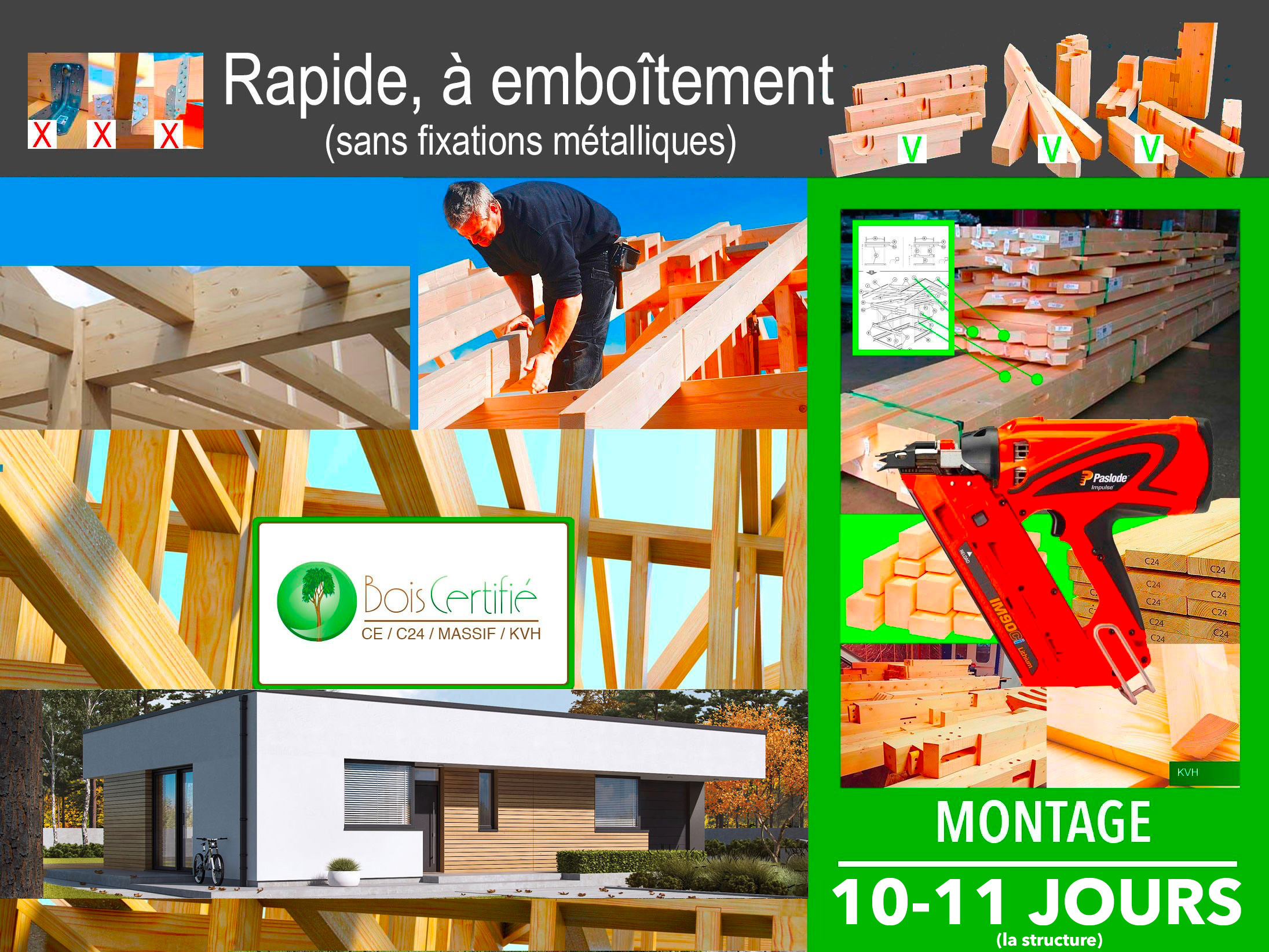 KIT MAISON EN BOIS MINI 1 ENERGO