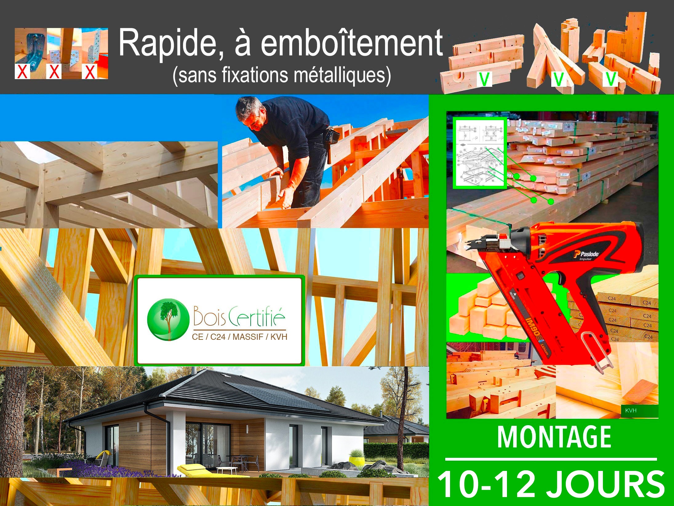 montage kit ossature bois mini 4