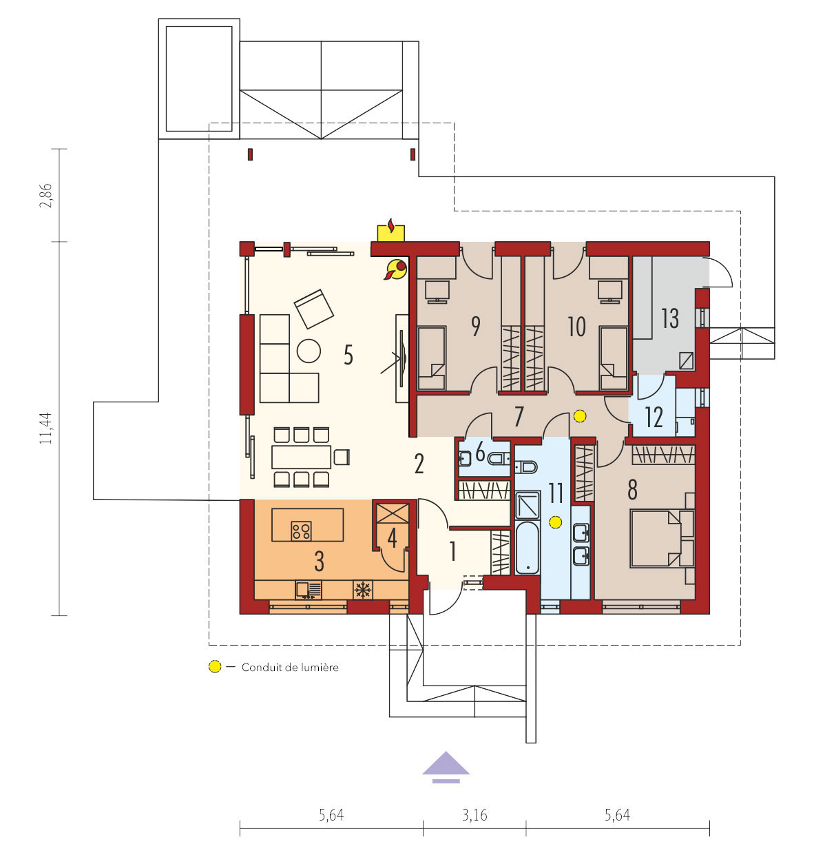 plan de maison moderne mini 4 wII